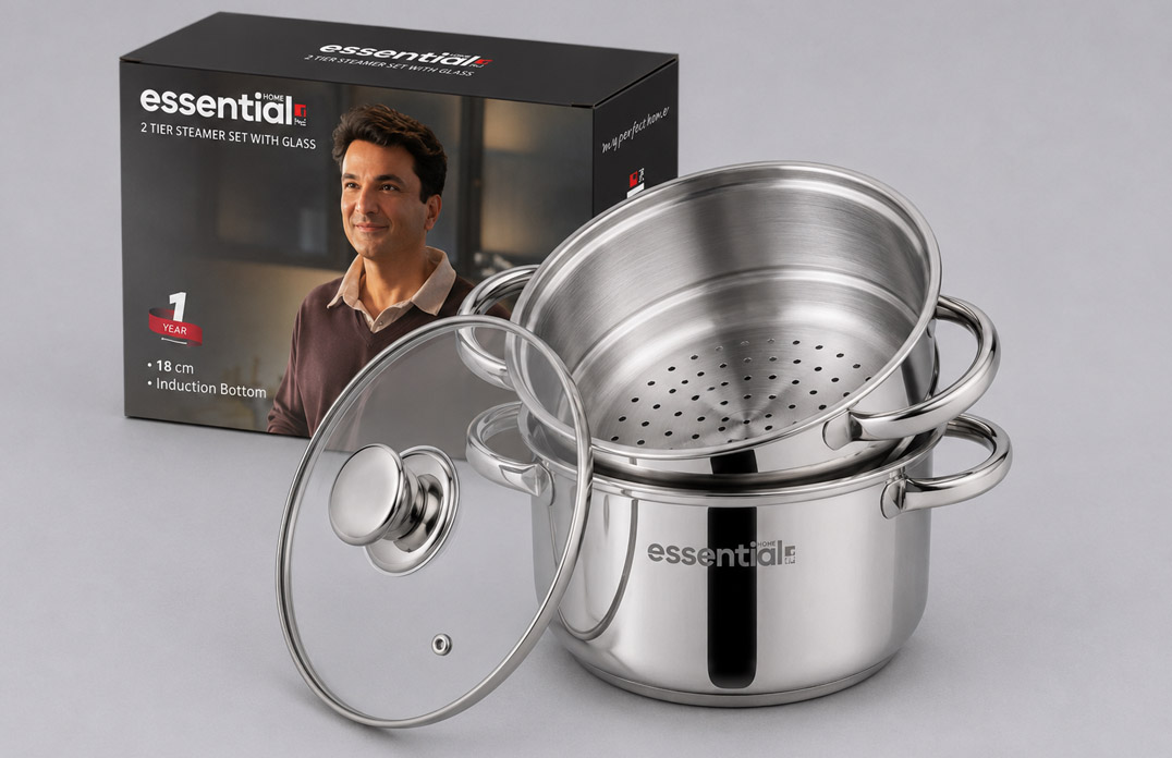 Stainless Steel Steamer Set