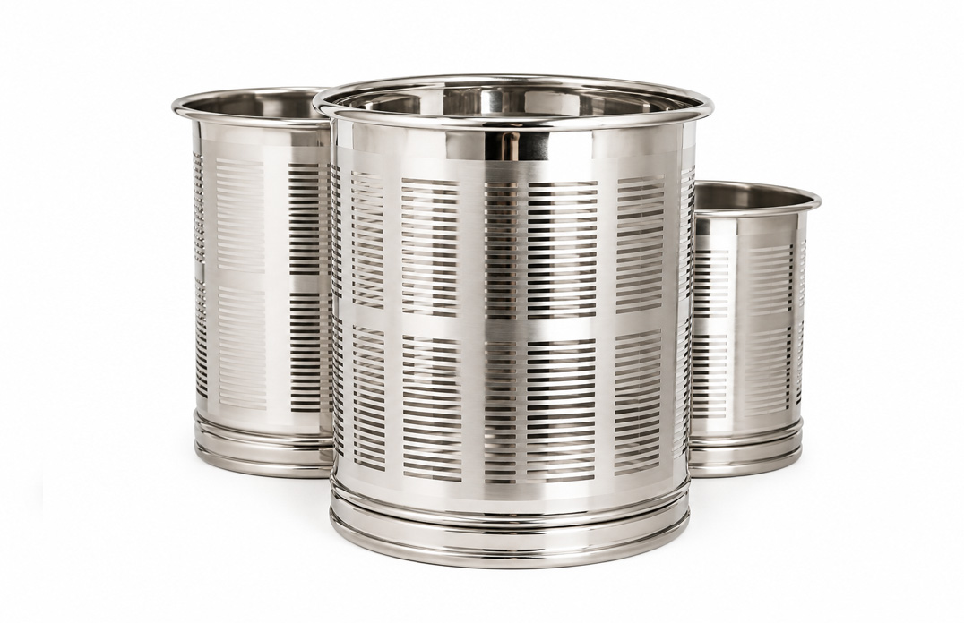 3 Pieces Stainless Steel Pawali Drum Set